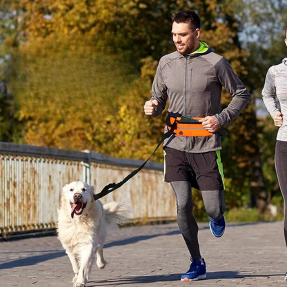 Justerbar Hundesnor med Taljebælte – Perfekt til Løb